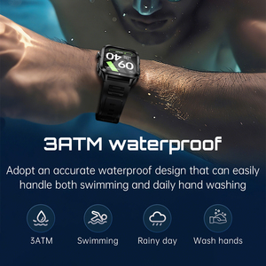 KT89 3ATM IP68 impermeabile da esterno robusto orologio intelligente da uomo 880 MAh batteria torcia elettrica BT chiamata GPS <span class=keywords><strong>Smartwatch</strong></span> per <span class=keywords><strong>Android</strong></span> <span class=keywords><strong>IOS</strong></span> - Product Image 3