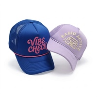 Gorra Trucker de Espuma con Diseño Nuevo y Estampado Puff, Gorras Deportivas de Béisbol con Malla Bordada Personalizada, Gran Venta