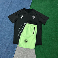 Uniformes de Fútbol Personalizados al por Mayor, Transpirables, de Secado Rápido, con Estampado por Transferencia de Calor, Manga Corta, 100% Poliéster, para Hombre