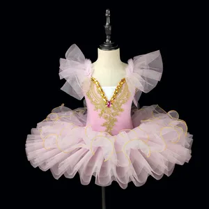 Children's Dance Performance Clothes Dancing Fluffy Skirt Girls Sling Ballet Dance Costume