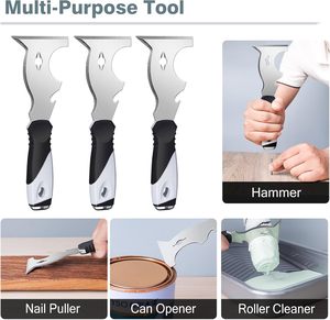 Công nghiệp đa sử dụng họa sĩ công cụ Taping dao sơn kim loại <span class=keywords><strong>scraper</strong></span> búa cuối dao cạo spackle công cụ nhựa xử lý 10cm Putty - Product Image 5