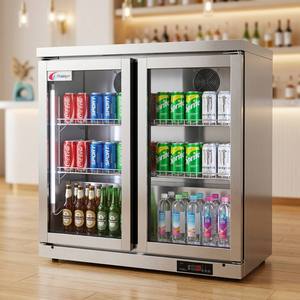 Enfriador de Bebidas de Doble Puerta para Bar, Refrigerador, Equipo Refrigerado para Bar, Enfriador de <span class=keywords><strong>Vino</strong></span> - Product Image 2