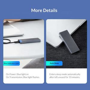 กล่องใส่ SSD ORICO M2PAC3-G20 สำหรับ M.<span class=keywords><strong>2</strong></span> NVME M Key และ M&B Key แบบ Solid State Drive พร้อมพอร์ต Type C USB 3.<span class=keywords><strong>2</strong></span> ความเร็ว 20Gbps สำหรับฮาร์ดไดรฟ์ภายนอก - Product Image 6