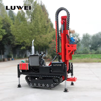 Foreuse à chenilles LUWEI 35HP pour forage en profondeur, efficace pour le dynamitage de roches, l'exploitation minière, les puits d'eau et le forage géothermique