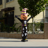Tube gonflable publicitaire personnalisé Halloween : Homme Citrouille, Crâne Effrayant, Fantôme – Idéal pour la décoration de fête