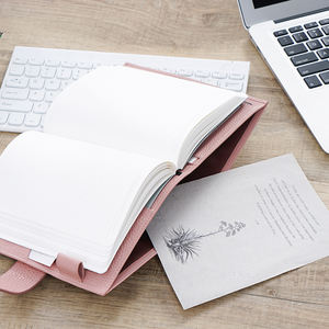 Agenda journalier, carnet de notes format B6, couverture de papeterie, organiseur d'agenda avec grande poche - Product Image 3