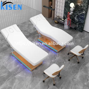 Lettino per Massaggi Facciali Kisen, Tavolo per Salone di Bellezza e Spa, Lettino per Tatuaggi con 4 Motori, Lettino Elettrico per Trattamenti Estetici con Copertura - Product Image 4