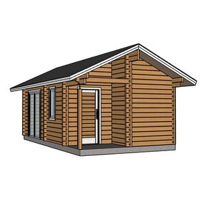 Casas Prefabricadas de Madera SIPs con Energía Solar y Características Ecológicas, Diseño Moderno, Construcción <span class=keywords><strong>OSB</strong></span> - Product Image 1