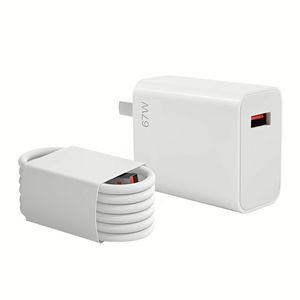 New Arrival Fast <b>Charging</b> Adapter 67W High Speed Data Transfer <b>Type</b> <b>C</b> <b>Cable</b> <b>USB</b>-<b>C</b> Power Adapter 67W Charger - Product Image 1