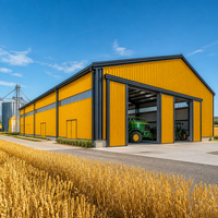 Hangar de Construction Antirouille pour Stockage Agricole – Bâtiment Métallique Durable, Entrepôt à Structure en Acier Préfabriqué