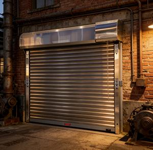 Puerta Enrollable Moderna Antirrobo de Acero Inoxidable para Comercios e Industrias, Tiendas y Almacenes - Product Image 3