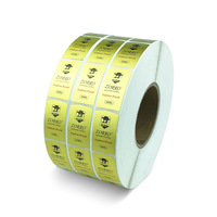 Etiquetas Adhesivas Personalizadas de PET, Impresas con UV Holográfico, Resistentes al Agua, Troqueladas, en Rollo, para Empaquetado de Sándwiches y Azúcar