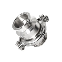 CNJS 304 316L Sanitaire En Acier Inoxydable Vanne Unidirectionnelle Non Retour Rapide-Installer Tri Pince Clapet Anti-Retour Soudure Clapet Anti-Retour