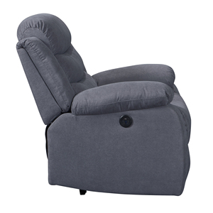 <span class=keywords><strong>Fauteuil</strong></span> inclinable manuel moderne HOMERS, siège individuel en velours, repose-pieds extensible, mouvement inclinable et basculant <span class=keywords><strong>pour</strong></span> salon - Product Image 5