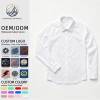 Chemise habillée pour homme en coton mercerisé brillant et tissé haute densité (60 % coton, 40 % polyester) avec logo personnalisé – Fournisseur en gros