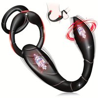 Tragbarer Silikon-Vibrations-Analplug mit Fernbedienung Stoßender Prostata-Massager 100% Wasserdichtes Erwachsenen-Sexspielzeug für Männer