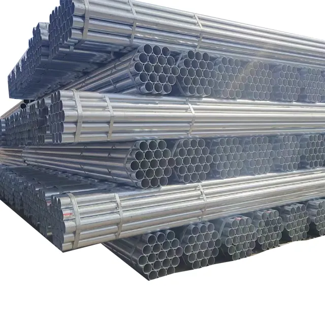 Q235B Q345 ST52 100*100 Galvanized Steel Pipe 90mm round Hollow Welded Tube Square and round Welded Steel Pipes"