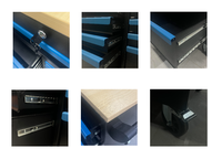 Armoire à outils en acier robuste à 9 tiroirs, avec serrure à clé, roues pivotantes, capacité de charge de 500 kg, design moderne, OEM, rangement pour garage et atelier