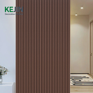 Revestimiento de Pared WPC con Diseño Moderno, Resistente al Fuego y al Agua, Efecto 3D, Ondulado, Panel de Rejilla de Madera y Plástico Compuesto, PVC para Interiores - Product Image 3
