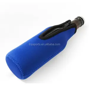 Tùy Chỉnh Thiết Kế 330Ml Cách Nhiệt Neoprene Bia Chai Cooler Với Zipper