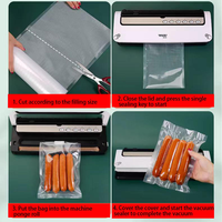 Rouleaux de sacs plastiques transparents gaufrés thermoscellables et recyclables pour emballage alimentaire sous vide en gros