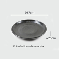 Assiette de table en mélamine non toxique de style chinois - Assiette créative « Montagne Silencieuse » pour fondue, barbecue et bœuf noir