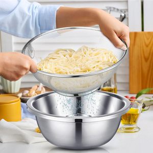 Сетчатый Дуршлаг Из Нержавеющей Стали Для дома и кухни, ситечко для фруктов, прочная металлическая корзина - Product Image 4