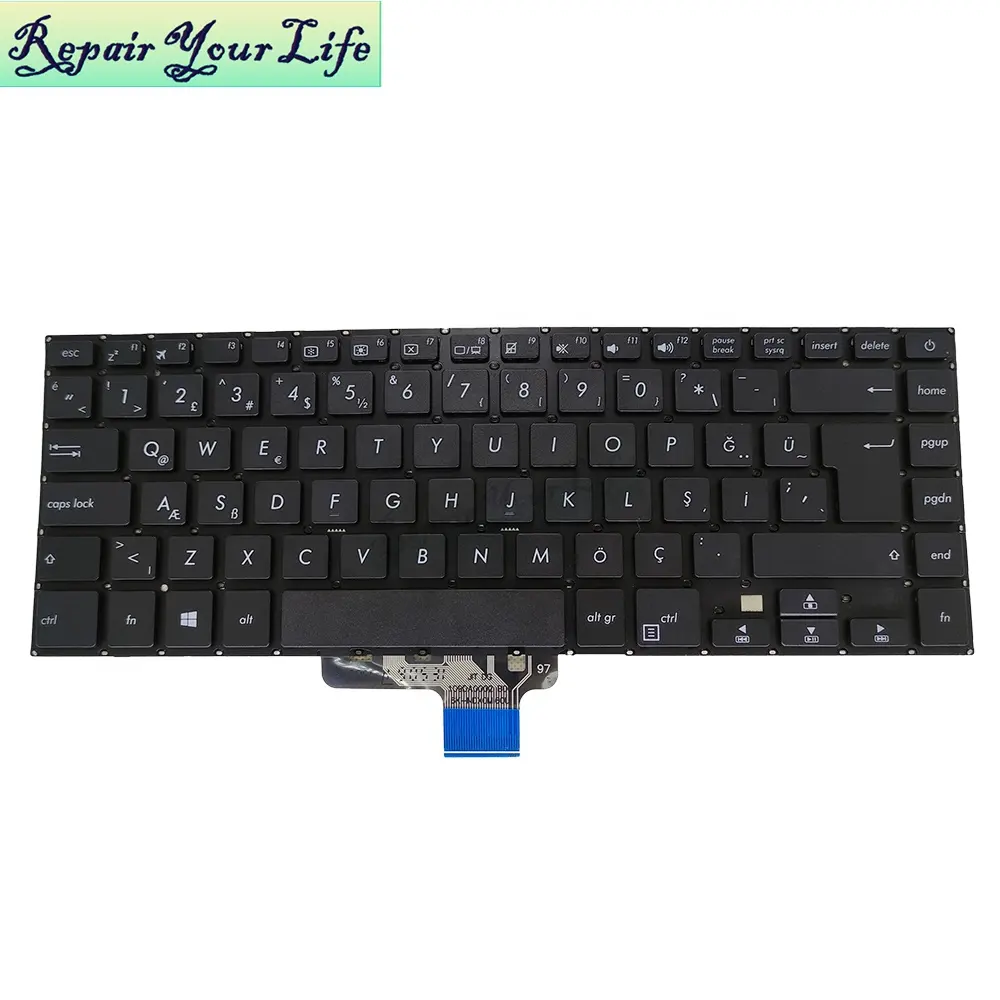 TR Keyboard Pengganti, untuk ASUS VivoBook X510 X510U X510UA X510UN X510Q X510QA X510QR Aaexkga00010 Tanpa C Case