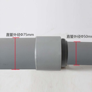 Bath Kitchen Sink Shower Tray for 40mm to 75mm Extender Pipe Adapter Straight Pipe Connector Waste Compression <b>Fittings</b> - Product Image 3