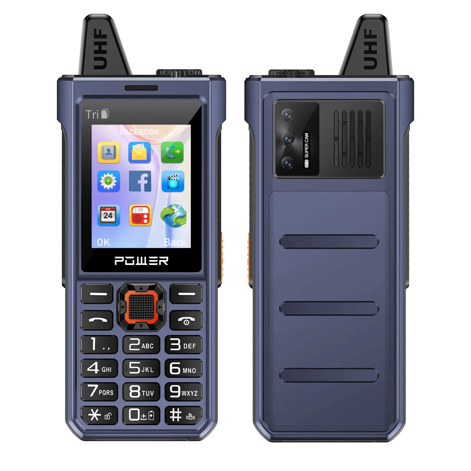 3 SIM 카드 OEM T1 GSM 바 전화 다기능 전원 은행 지원 대용량 배터리 휴대 전화의 긴 대기 시간