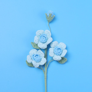 Rosa de Barbie hecha a mano con ganchillo, flor fresca preservada, flor artificial, regalo para novia, decoración - Product Image 4