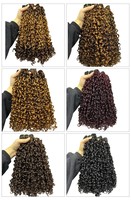 Cabello Humano 100% Pre-Adherido SDD Rizado y Voluminoso para Rizado Birmano, Puede Permanecer Rizado, Uso Diario