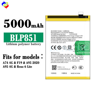 BLP851 batterie de téléphone portable 100% originale sortie d'usine pour <span class=keywords><strong>OPPO</strong></span> <span class=keywords><strong>A74</strong></span> <span class=keywords><strong>4G</strong></span> F19 A95 2020 A95 <span class=keywords><strong>4G</strong></span> Reno 6 Lite CPH2365 batteries - Product Image 2