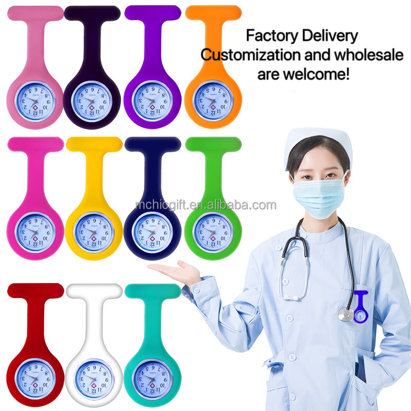 Silicone Nurse Watch with Luminous Spot