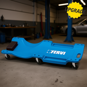 Chariot sous-voiture en plastique Fervi avec roues pour réparation automobile - Product Image 3