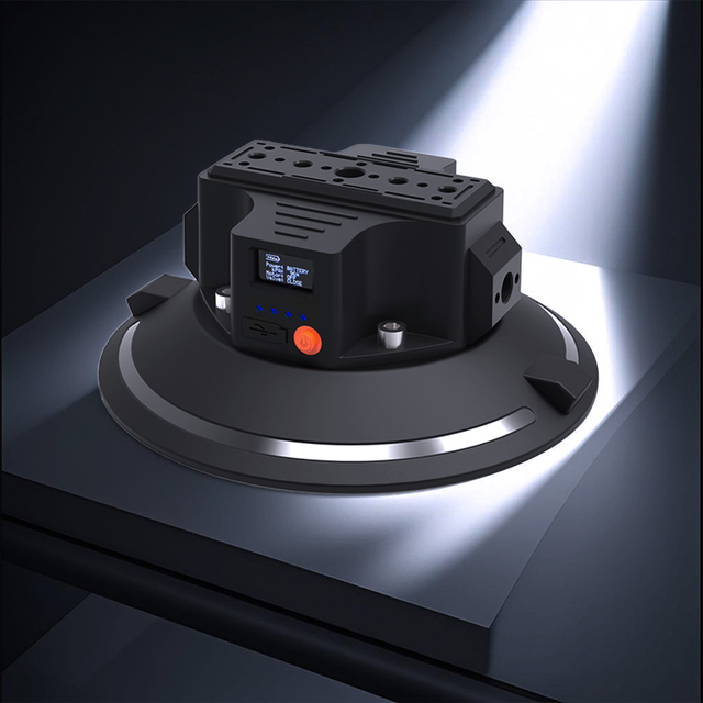 6" Electric Vacuum Suction Cup with Pressure Detection, Waterproof Camera Car Mount Sucker for DSLR Rig Gimbals