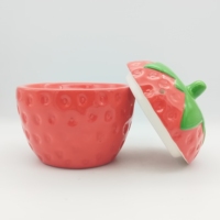 Chauffe-cire électrique en céramique en forme de fraise, brûleur d'aromathérapie, chauffe-parfum, décoration de chambre printemps-été-automne, cadeau