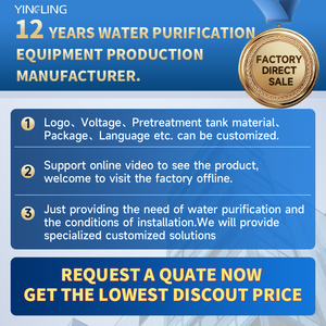 Sistema de Filtración de Agua por Ósmosis Inversa YingLing 250LPH 500LPH, Planta de Tratamiento de Agua con Bomba, Filtración de Agua para Toda la Casa - Product Image 2