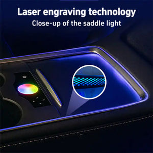 ไฟสร้างบรรยากาศ6W 128สีชุดไฟ LED สำหรับเทสลารุ่น3หรือ Y ชิ้นส่วนภายในรถยนต์ - Product Image 2