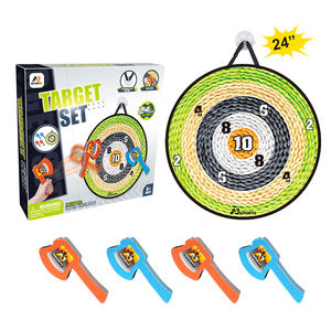 Jeu de fléchettes Velcro à <span class=keywords><strong>lancer</strong></span> de <span class=keywords><strong>hache</strong></span> de 24 pouces Jeu de fléchettes Jouets de fête en plein air Jeu éducatif à <span class=keywords><strong>lancer</strong></span> de cible Articles cadeaux pour enfants - Product Image 1