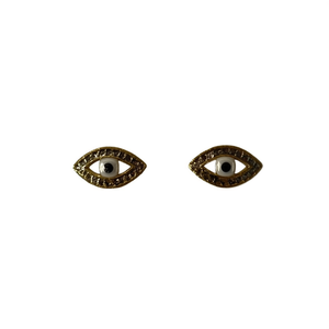 Pendientes de Moda con Diseño de Ojo Turco, Acero Inoxidable 316L, Baño de Oro PVD, para Mujer - Product Image 2