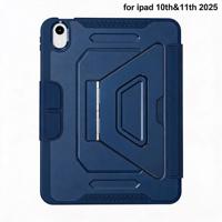Housse de protection pour tablette en cuir détachable personnalisée, anti-salissure et anti-rayures, pour iPad (A16) 10e génération 11 pouces 2025 avec emplacement pour stylet