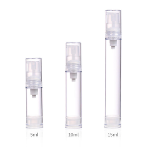 Venta al por Mayor de Botellas de Plástico de 5ml, 10ml y 15ml con Bomba AS sin Aire para Lociones, Sueros y Sprays, Ideales para Viajes - Product Image 1