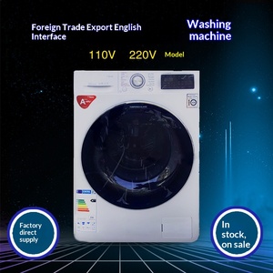 Lavadora de Tambor Blanca de 110V/220V, Estándar Estadounidense, Totalmente en Inglés, para Exportación a Estados Unidos - Product Image 5