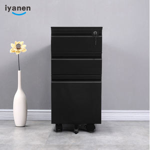 Muebles de Metal para oficina, 3 cajones debajo del <span class=keywords><strong>escritorio</strong></span>, herramienta de almacenamiento en el pecho, cajón de Pedestal móvil, archivador - Product Image 1