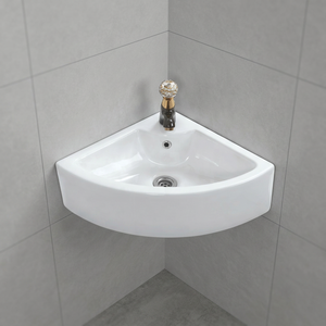 Lavabo Esquinero de Cerámica para Baño, Lavamanos Triangular Pequeño para Inodoro, al Mejor Precio - Product Image 2
