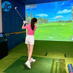 Sistem Kebugaran Proyeksi Simulator Golf Pemetaan Pembakaran Kalori Postur Kompatibilitas Multi-OS Pemantauan Kamera Ganda - Product Image 4
