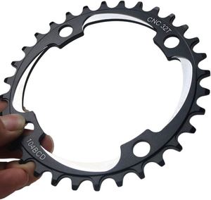 Pédalier en alliage d'aluminium à axe carré avec plateaux étroits et larges 30T-38T pour vélos de route - Product Image 3