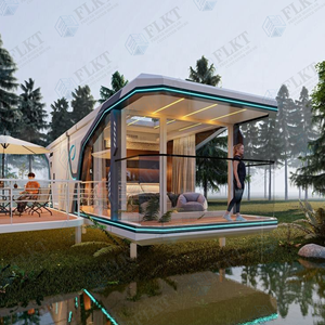 บ้านแคปซูลกระจกกลางแจ้ง FLKT บ้านสำเร็จรูป รีสอร์ท <span class=keywords><strong>โรงแรม</strong></span> วิวพาโนรามา บ้านหลังเล็ก บ้านเคลื่อนที่ สำนักงานในสวน โรงเก็บของ - Product Image 5