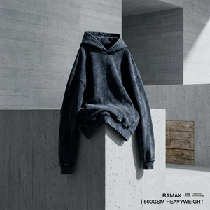 Sudadera con capucha para hombre, estilo vintage lavado, corte holgado, con logo de letras de diamantes de imitación de varios tamaños, puños deshilachados, hombros caídos, estilo streetwear - Product Image 3